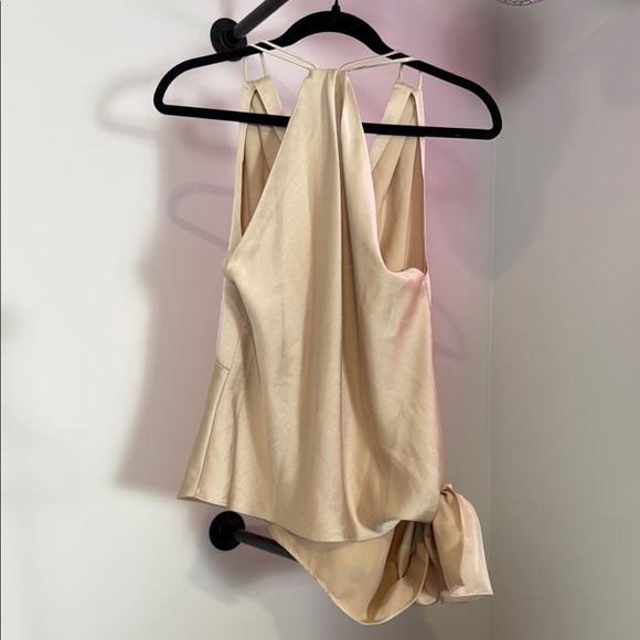J.O.A. Tan Sleeveless Asymmetrical Tank Top - Picture 4 of 4